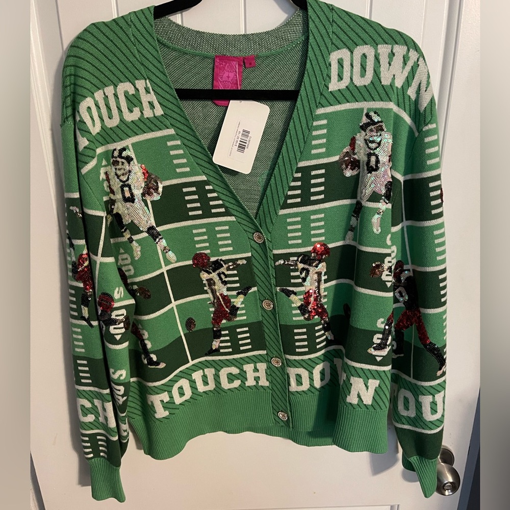 QOS Football Player and Field Sweater